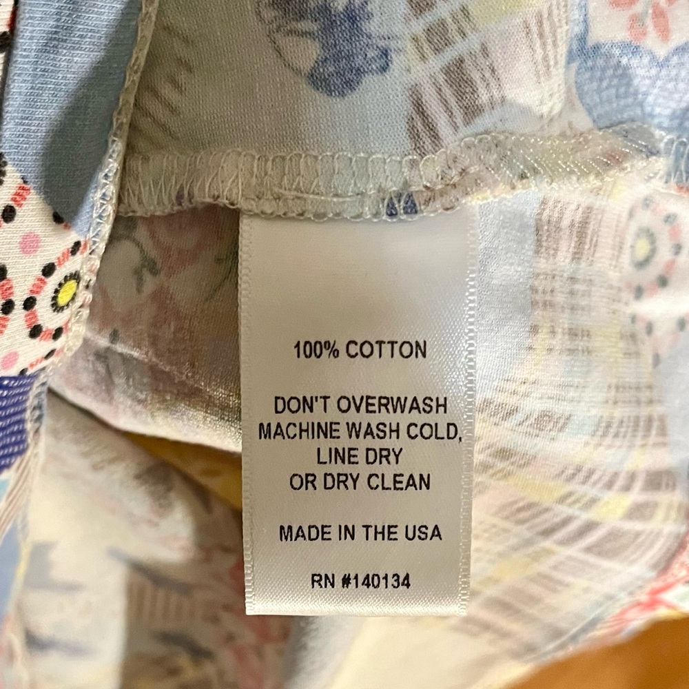 Carleen Colorful Patchwork Pattern Top - image 3